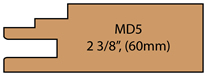 Allstyle Cabinet Doors: Miter Profile MD5(60mm)